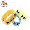 FREE SAMPLE Debossed color filled 1 inch cheap bracelet custom silicone