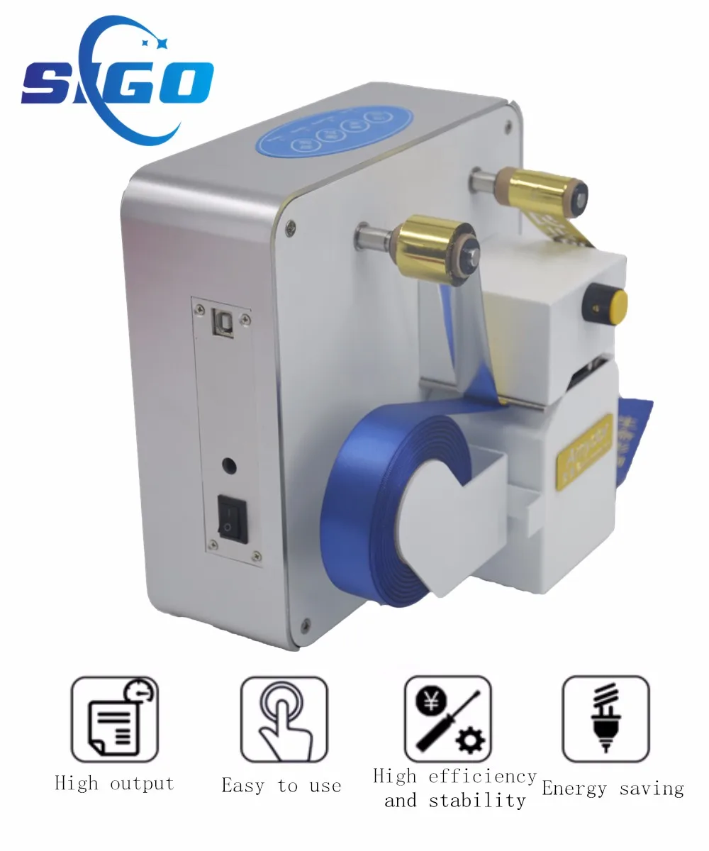 2018 Automatic Digital Hot Foil Satin Ribbon Printer Machine Sgr320