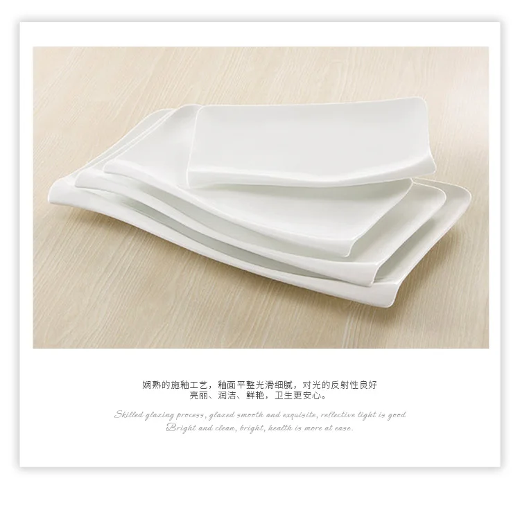 Custom English Style Poland Porcelain Dinnerware Set Microwave Safe Plates