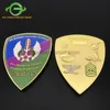 blank christian brazil american canadian silver 24k gold plating cheap eagle metal shield challenge coins