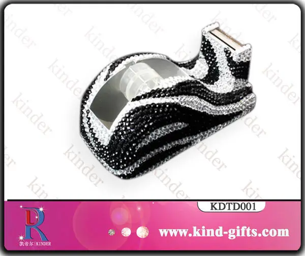 Bling Bling Pink Crystal Beaded Metal Tape Dispenser Buy Fancy