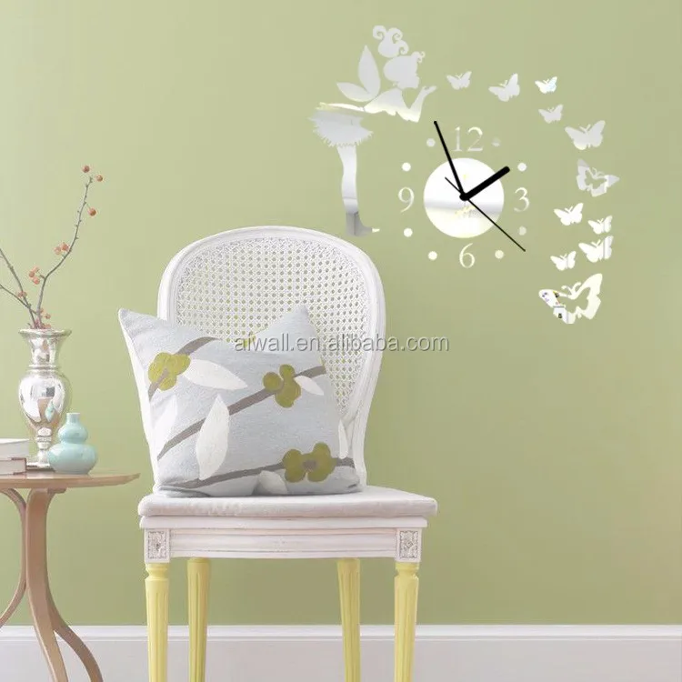 Papillon 3D Miroirs Stickers Muraux Autocollants D/écoratifs Amovibles D/écoration dint/érieur