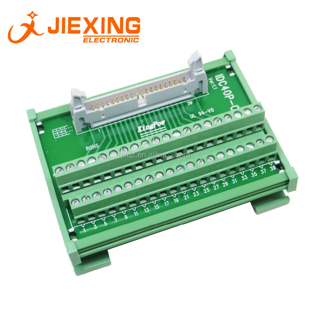 Idc 40pin To Terminal Block 40way Plc Conveter Din Rail Type Idc40p Buy 40pin Terminal Block
