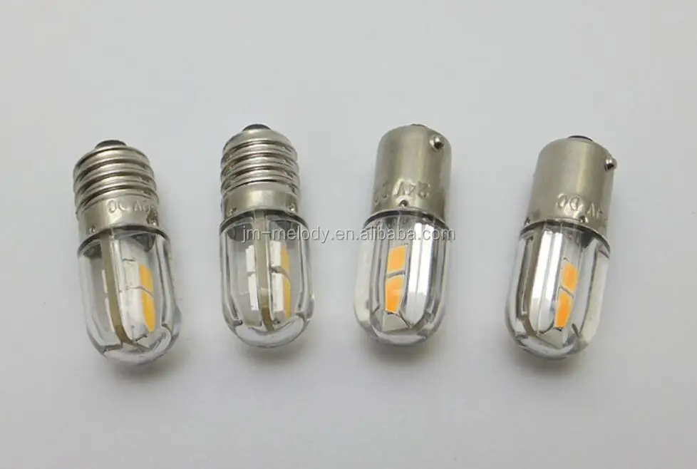 LED LAMP E10 5+3 LED 24V 1W BLUE, ENCAPSULE - LAMPE LED E10 - LAMPES, LED  LAMPES