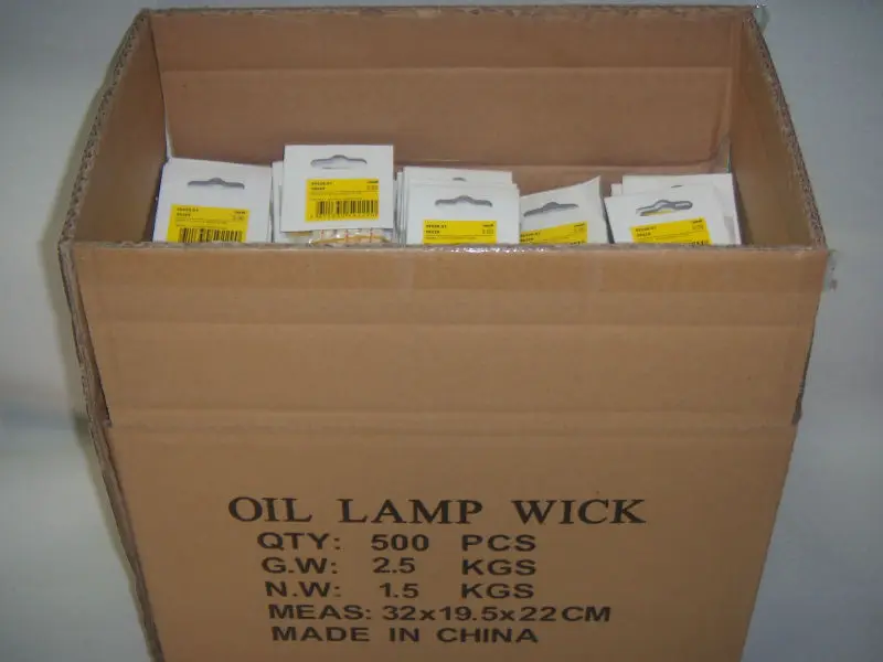 Hurricane Lantern Wicks Light Of Mine 7/8" Inch 100 Cotton Flat Wick 6