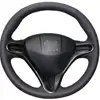 Wholesale Custom Hand Stitched Steering Wheel Covers Leather for Honda Civic Civic 8 2006 2007 2008 2009 2010 2011(3-Spoke)