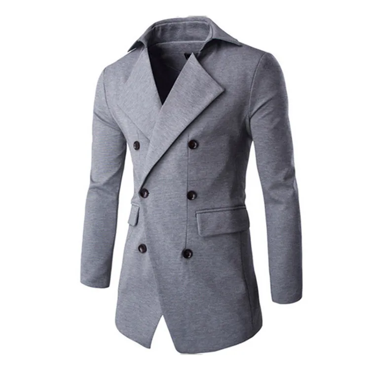 thigh length coat mens