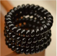 Kvalitní spirálová gumička do vlasů, 4 ks/bal