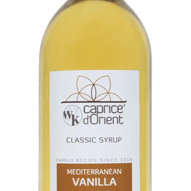 vanilla flavored syrup