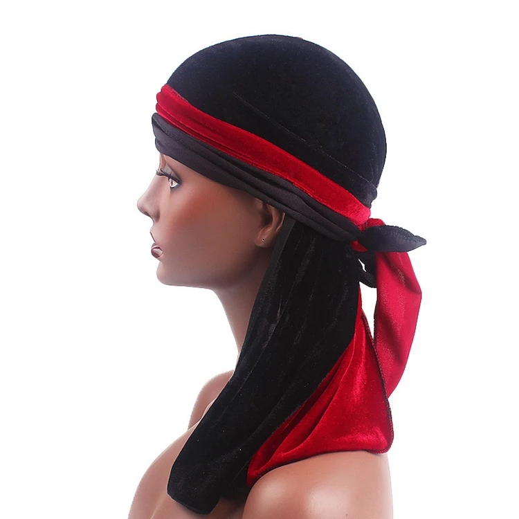 Fashion Custom Durags Double Color Durag Bandanas Cap Velvet - Buy ...