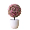 Artificial Plants Bonsai Plastic Simulation Tree Desktop Pot Decorative Flowers Leaves Garden Plant Decor
