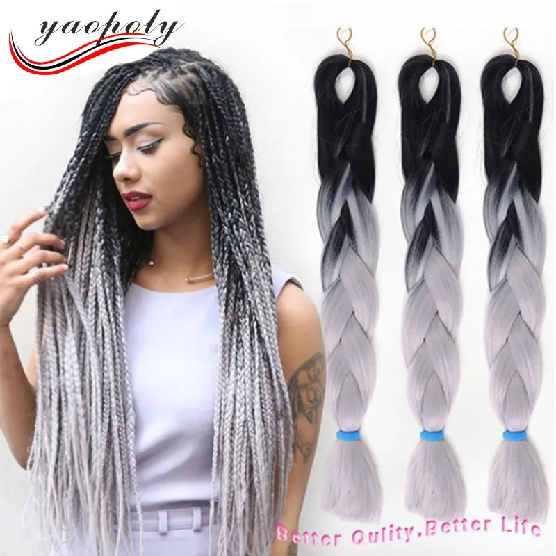 Hot Sale Ombre Color Two Tone Jumbo Twist Braiding Hair Buy