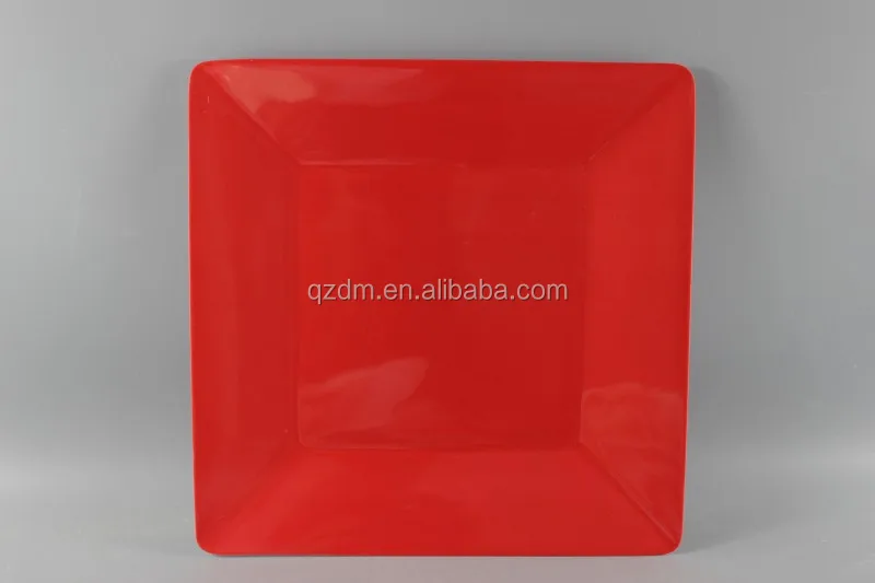 8" Melamine Square Plate 21x21cm Sales Promotion