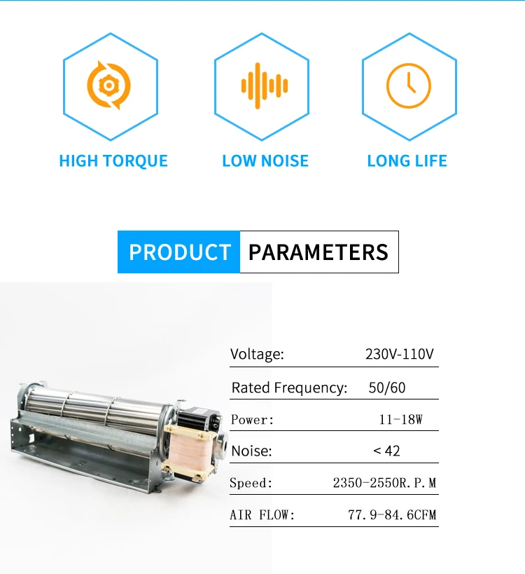 Tangential Fan, Centrifugal, Induction Motor, YJ61 - detail 6