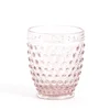 Hobnail Pink Solid Colored Glass Tumbler