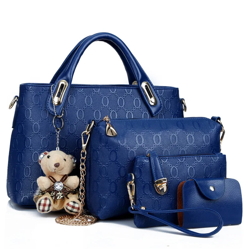 4 In 1 Set Bear Bag Designer Lady Bags Handbag 4 In 1 Set Bear Bag Designer Lady Bags Handbag