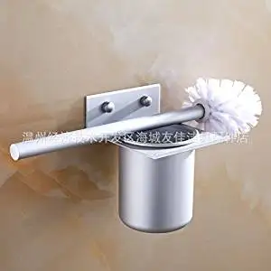 orange toilet brush holder