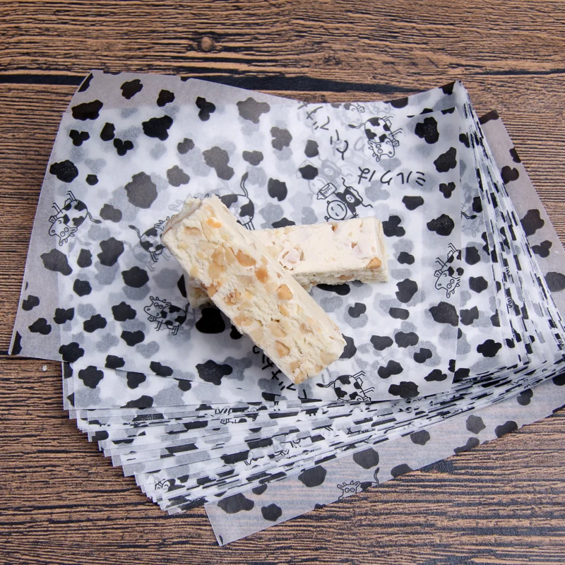 Custom Printed Wax Paper Disposable Burger Sheet White Greaseproof