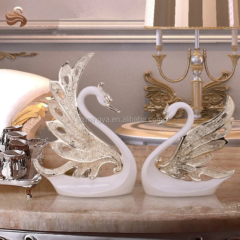 Statue De Cygne En Résine,Magnifique Décoration D'intérieur,Figurine D