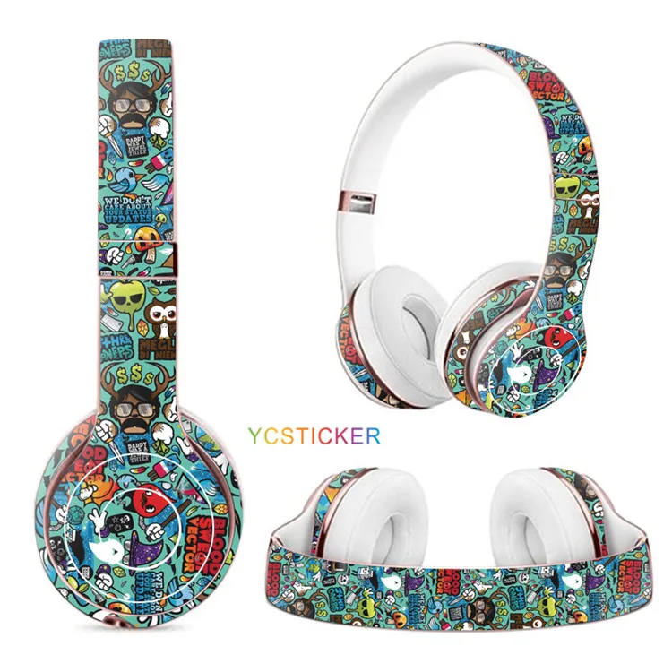 Custom Unique Protective Headphones 3m Removable Vinyl Sticker Wrap