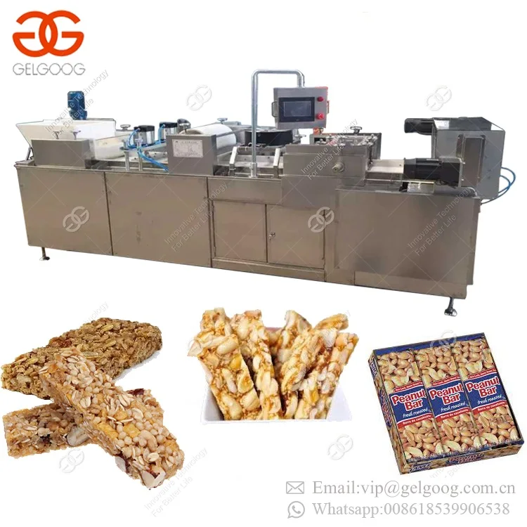 Automatic Sesame Snacks Bar Extruder Machine Cereal Brittle Production