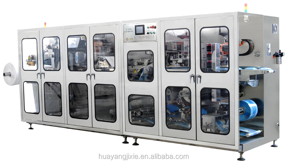 Hy-2035b Full Automatic Double Channels Wet Tissue Machine (5-30pcs/bag ...