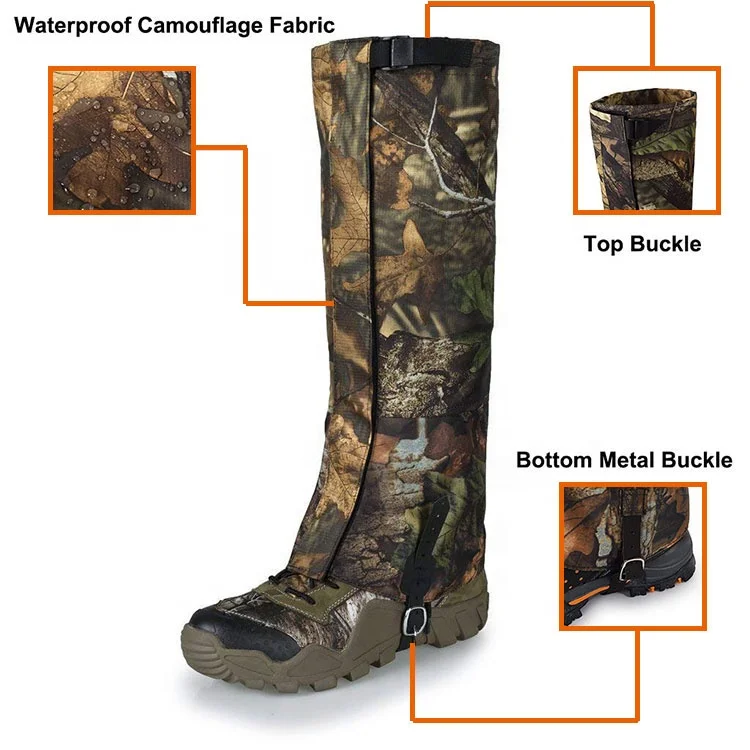 Camo Snakebite Waterproof Snow Leg Outdoor Hiking Hunting Boot Snake