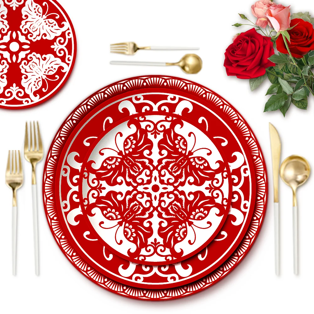 一次性餐具活动派对用品纸盘子