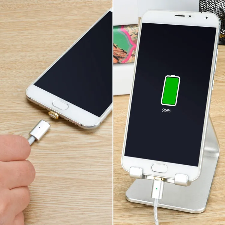 1.2M Black Nylon Braided Usb Fast Charger 3 In 1 Usb Cable FLOVEME Magnetic Charging Mobile Phone Cable - ANKUX.COM