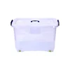All size toy plastic made plastic storage boxes with rollers, plastic four wheels clothes storage box