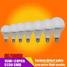 LED žárovka ( 3W 5W 7W 9W 10W 12W 15W 20W) – studená bílá / teplá bílá