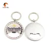 Silver Metal Bottle Beer Opener Key Ring Sticker Coloring with Epoxy Keychain Customized Bar Promotional Items Gift
