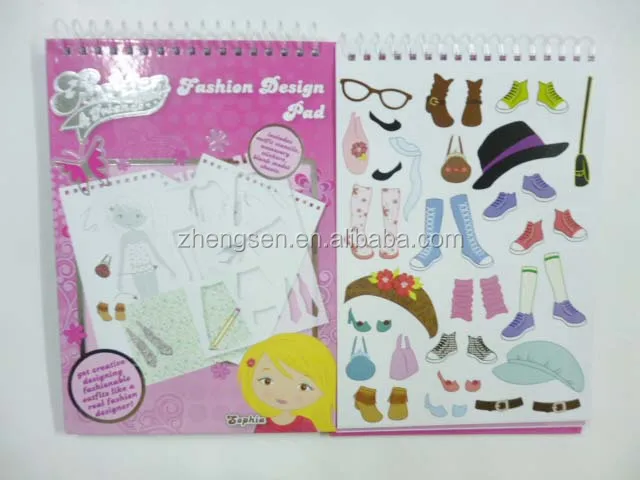 Children Fashion Design Drawing Book - Buy Fashion Design Drawing Book