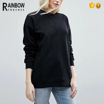 womens oversized black sweatshirt