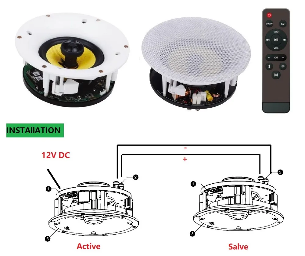 30w+30w Amplified Ceiling Speaker Set With Bt Wifi Buy Ceiling