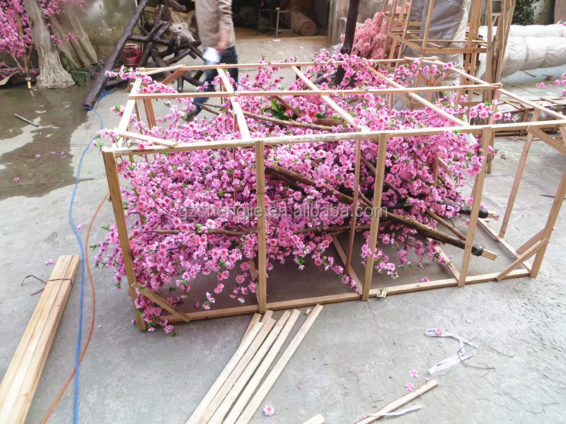 Yc10 Decorative Artificial Cherry Blossom Bonsai Tree,Silk Flower