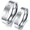 2017 new Jewelry Rhinestone Love Lock Titanium Steel Couple Ring GJ313
