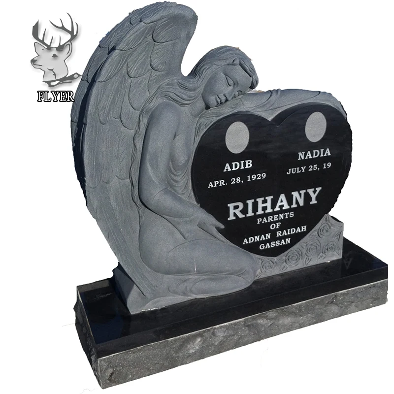 black granite headstones