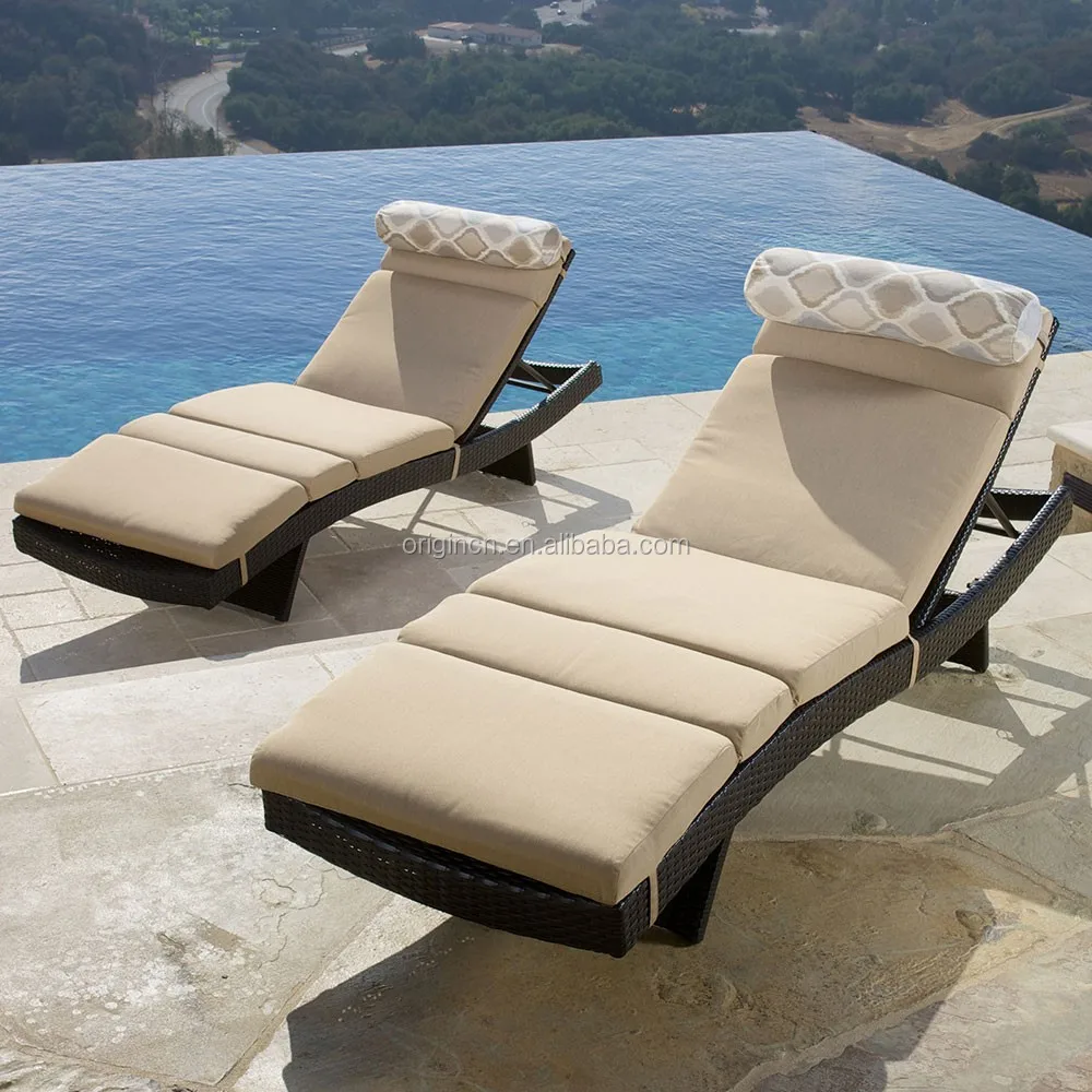Villa Swimming Pool Party Combo Set Rattan Sofa Dining Chairs Chaise ...