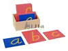 Montessoir D Nealian Style Sandpaper Letters w/ Box