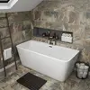 deep baby chinese acrylic hot tub 2 sided skirt bathtub