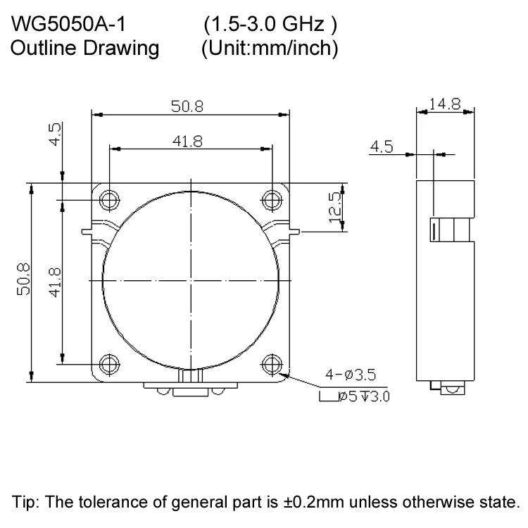 Low VSWR RF Broadband Isolator