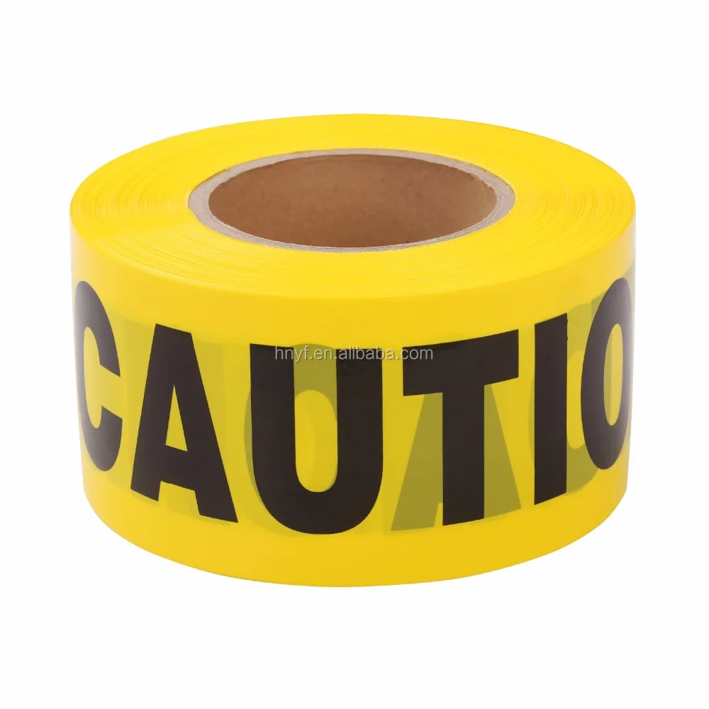 hot sale plastic barrier caution tape bright yellow barricade