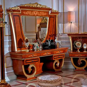 0038 European Classic Bedroom Furniture Elegant Royal Antique