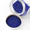 Factory direct sales FGB dark sapphire silver lined loose glass seed beads for jewelry making