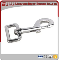 Stainless Steel 304 316 Straight Snap Hook with Screw for Camping,Outdoor