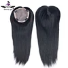 Size 6.2*6.2 inch natural black hand made hair pieces crown topper wig,European remy human hair toupee for loss hiar woman