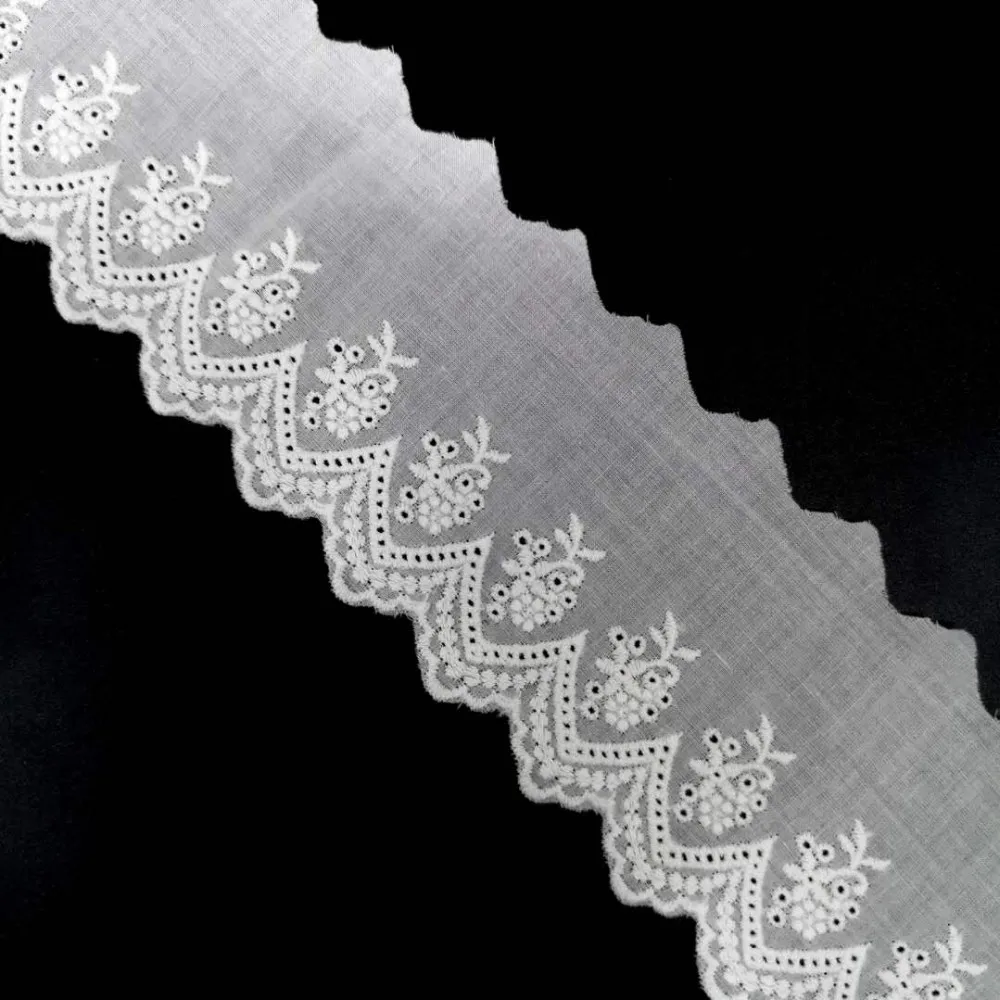 white eyelet lace trim