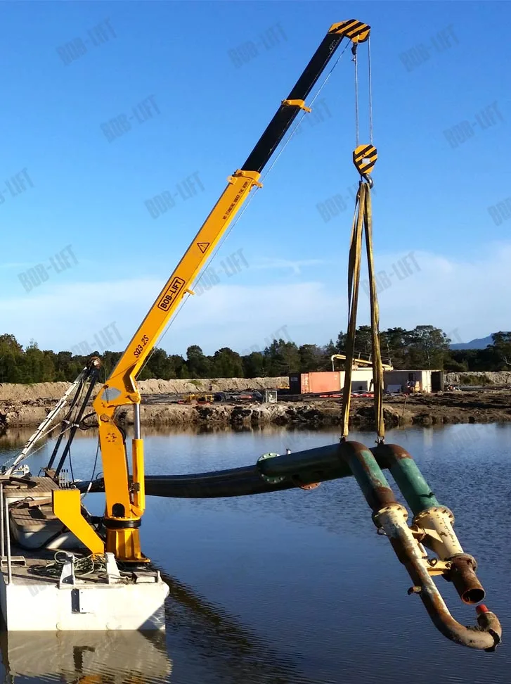 5 Ton Hydraulic Small Crane Barge Crane With Telescopic Boom Buy