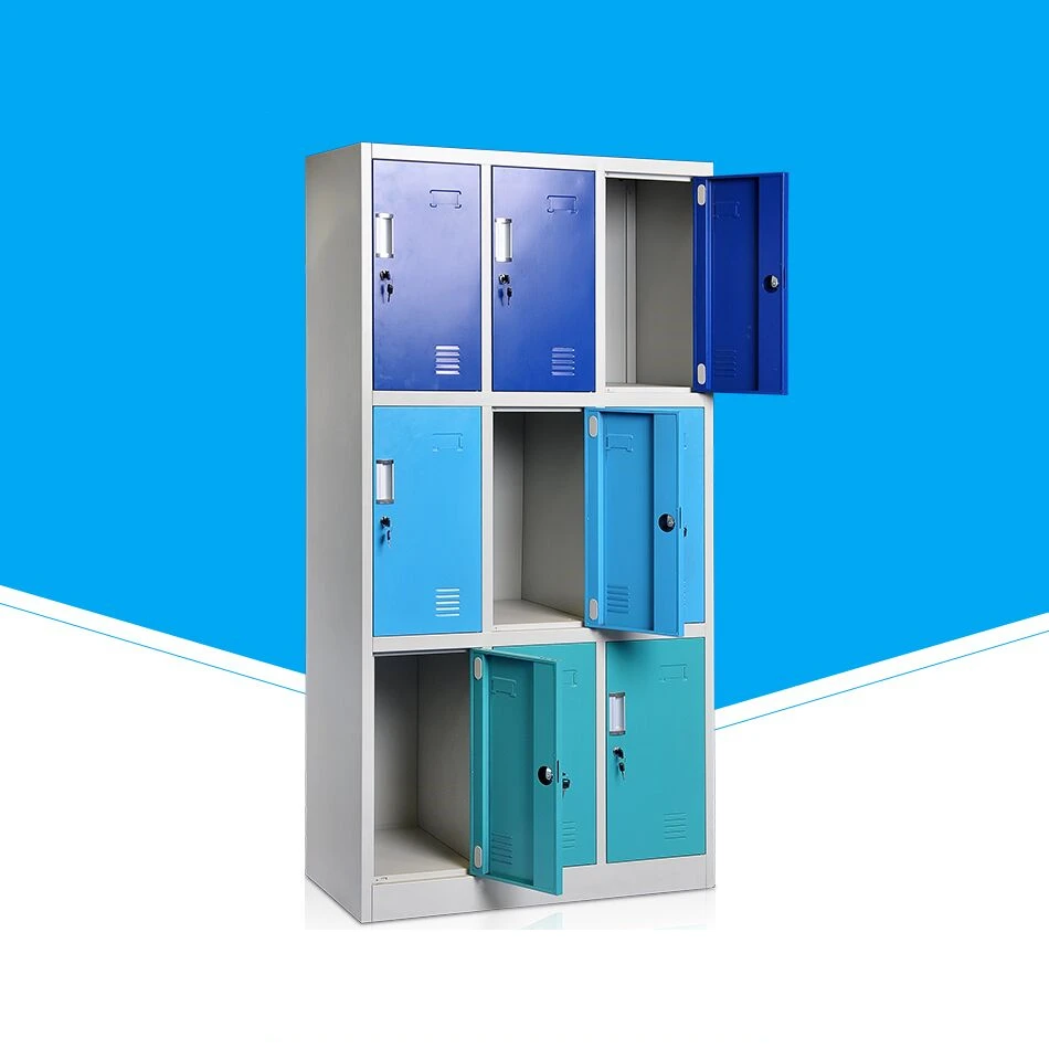 Grey Color 9 Doors Student Steel School Locker Buy School Locker